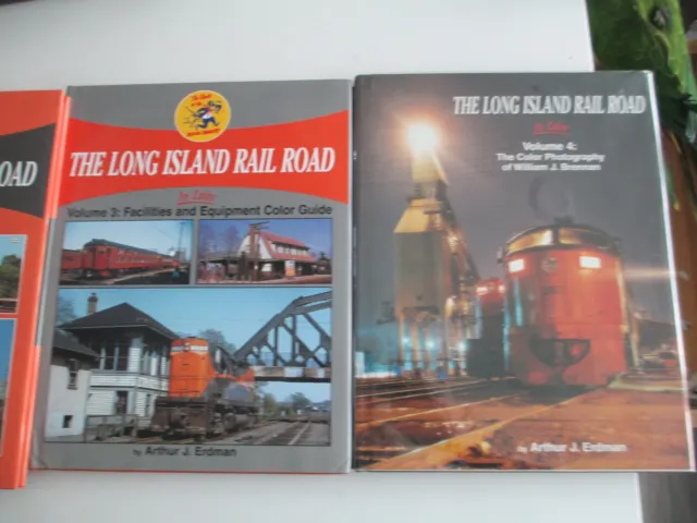 4 Book Series The Long Island Rail Road by Arthur Erdman Fantastic Photos + Info