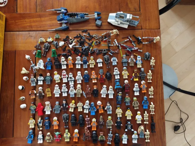 Lego Star Wars Minifigures Lotto Set Sw Morte Nera Luke Skywalker Droni Imperial