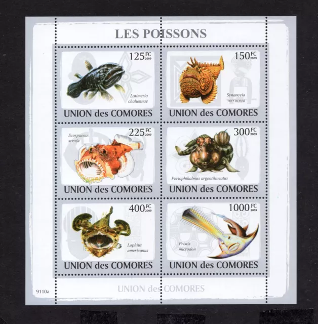 Comoros 2009 mini sheet of stamps Mi#2107-2112 MNH CV=13.2$