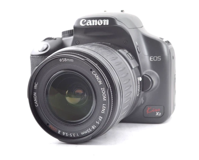 CANON EOS KISS X2 EF-S 18-55mm Standard Lentille Set D EUR 137,68
