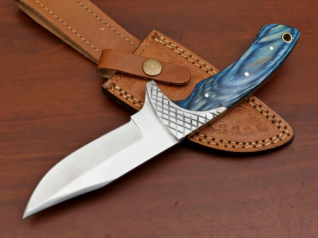 Custom Hand Made D2 Blade Steel Full Tang Bowie Hunting Knife- Za-3404