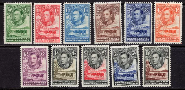 BECHUANALAND 1938 set Mint SG 118-128 Fine/Very Fine cv £110