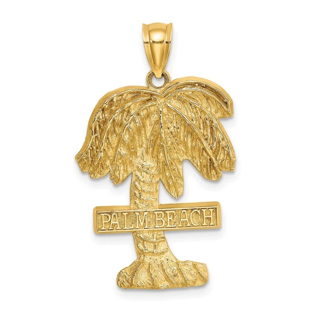 14K Yellow Gold PALM BEACH Palm Tree Charm