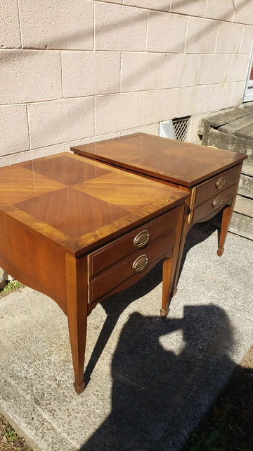 2 Mid Century Modern LANE End Table Birds Eye Maple Solid Wood NO SHIPPING 2 Mid Century Modern LANE End Table Birds Eye Maple Solid Wood NO SHIPPING