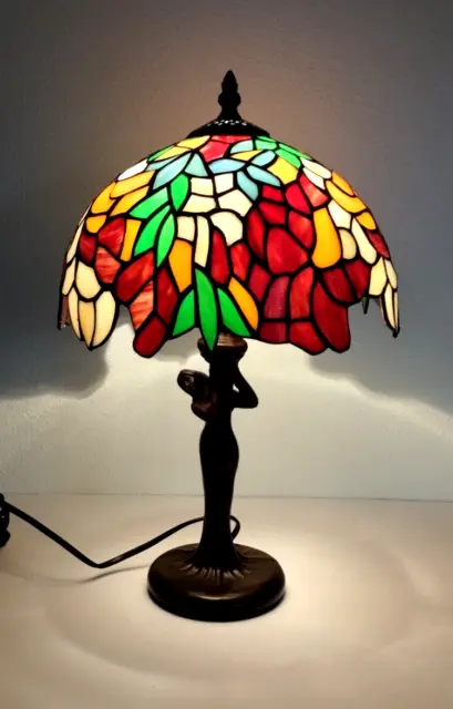 Stilarts Tiffany Stand Tisch Lampe Tischlampe Tischleuchte Tiffanylampe 41x26cm