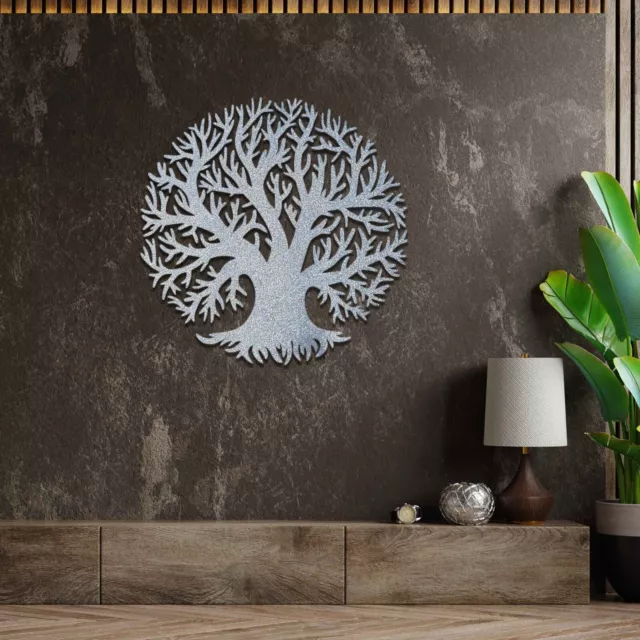 Wooden Wall Art Tree of Life Modern Home Room Office Decor Gift for Her Idea