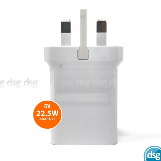 Genuine Xiaomi 22.5W Power Adapter Fast Charger UK Plug Head Only / MDY-11-EN 3