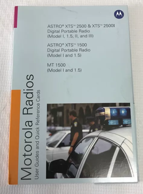 PMLN4940B Motorola Radios Manual  & Cards Astro XTS 2500 1500 2500I MT 1500 Disc