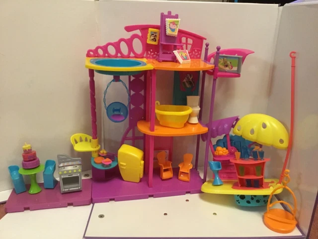 Mattel Polly Pocket Unicorn Party Large Compact Playset Play House READ