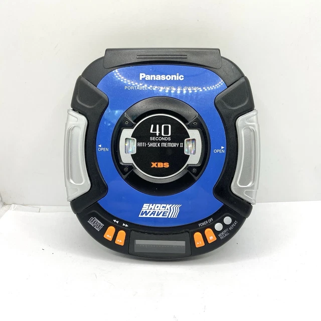 PANASONIC SHOCKWAVE CD Player Car/Portable Anti-Shock Blue SL