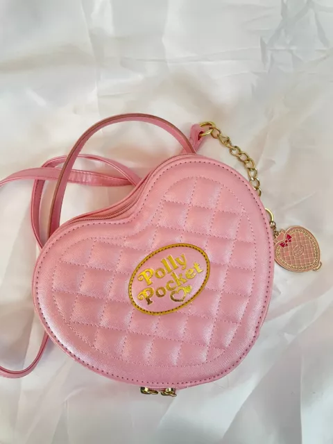 Polly pocket quilted heart crossbody bag shop