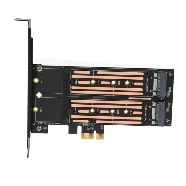 Dual M.2 PCIE Adapter For Desktop Chassis Up To 6Gbps NCQ Supported MSI