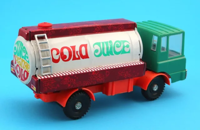 MSB 2065/16 Tankwagen MS-25 Juice Cola DDR Kunststoff Blech Friktionsantrieb 2