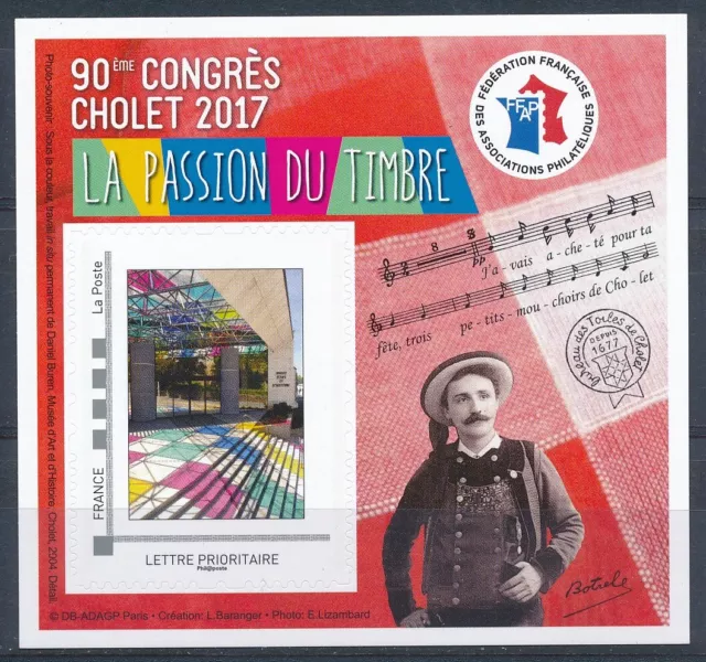 TIMBRE DE FRANCE - BLOC FFAP N° 13** 90ème Congrès de Cholet 2017