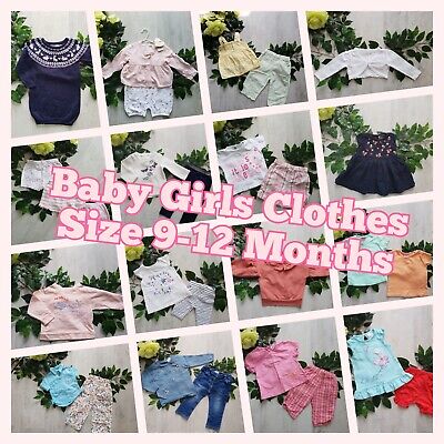 Baby Girl Clothes Build Make Your Own Bundle Job Lot Size 9-12 Months Set Outfit