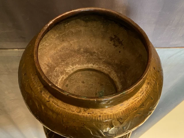 Cache-pot en laiton bronze Perse XIXe 6
