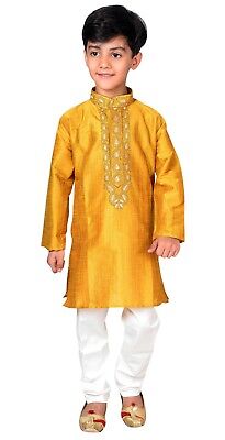 Ragazzi Bollywood Festa Eid Ramadan vestiti Kurta Pigiama Bambini Sherwani Costume 935