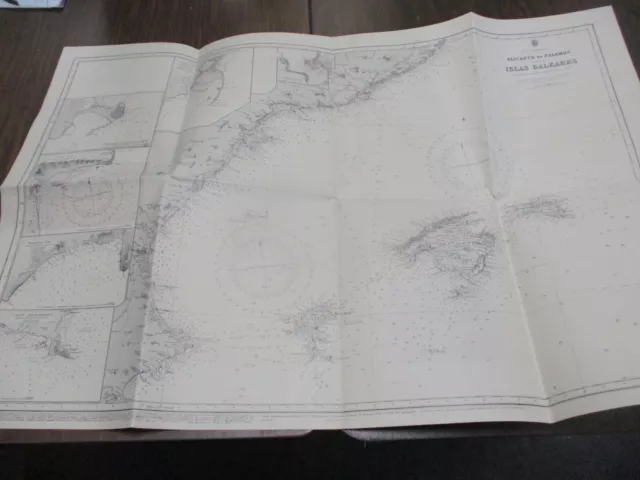 1964 Alicante to Palamos with the Islas Baleares Soundings Map