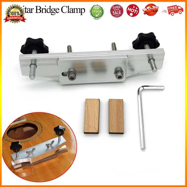 Acoustic Guitar Fixture Bonding Bridge Clamp Clip Stainless Steel Luthier Tools