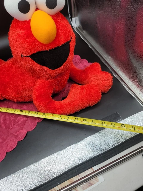 Fisher Price Elmo Laying Sesame Street Muppets Red Plush Doll 22" Tall 2017 5