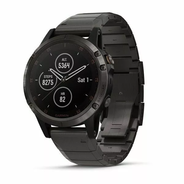 Garmin Fenix 5 Plus Saphir Gris Titane 010-01988-02 Autorisé Dealer