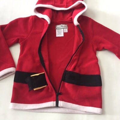 AMERICAN-WIDGEON Boy Girl Jacket Hoodie Christmas Santa Claus Fleece Sz 4,5,half dozen,7 2