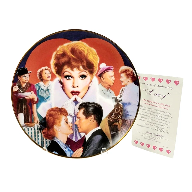 1992 Lucy Official Lucille Ball Commemorative Plate The Hamilton Collection COA