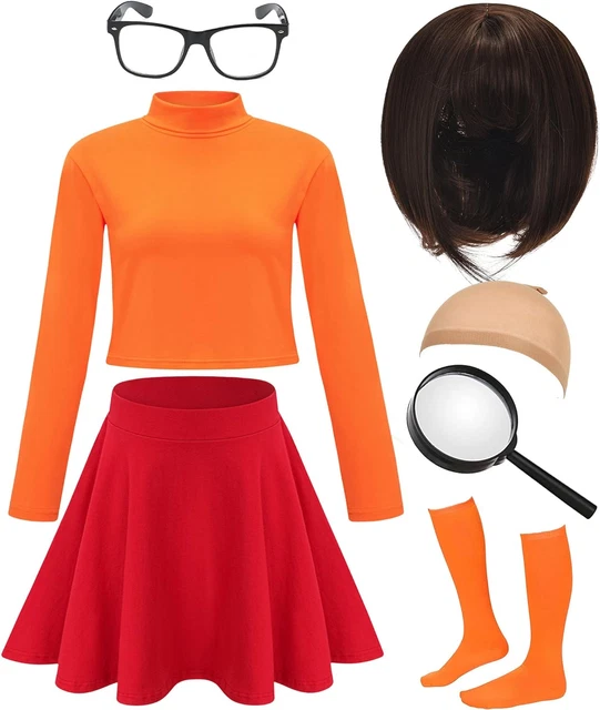 HALLOWEEN COSTUME VELMA Dinkley ScoobyDoo (Same Day Fast 🆓 Shipping