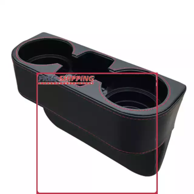 CAR CUP HOLDER Console Side Front Seat Leather Cover Gap Filler Storage Box  $24.64 - PicClick AU