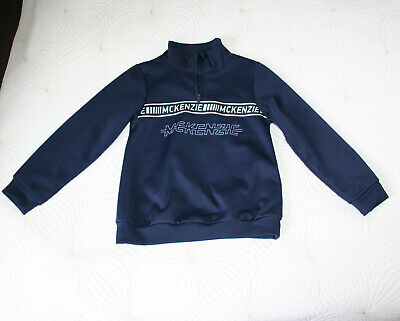 NEW McKenzie Boy Navy Blue Tracksuit Top Sweatshirt Sz 6-7 yrs