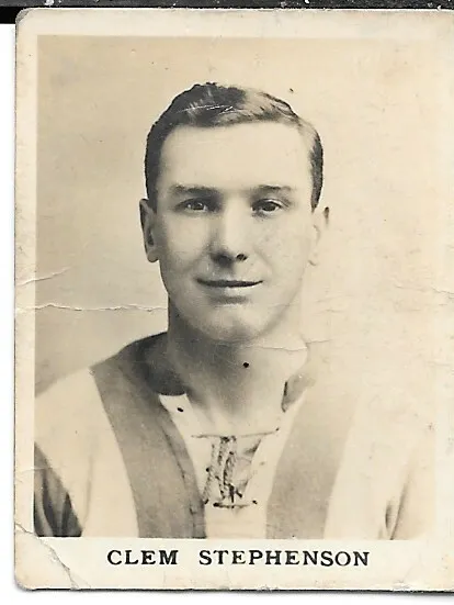 Fußballkarte: Clem Stephenson Huddersfield Town 1922 Kricketspieler & Fußballer