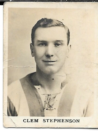 Fußballkarte: Clem Stephenson Huddersfield Town 1922 Kricketspieler & Fußballer