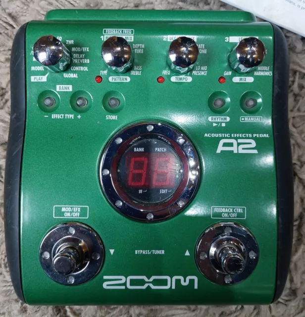 Zoom A2 Acoustic Guitar Multi Effects FX Pedal