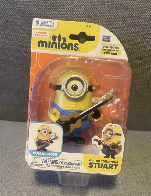 Despicable Me Minions Movie Guitar Strumming Stuart Action Figure ~NEW~