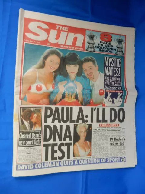 The Sun  16/05/1997    Chelsea v Middlesboro Cup Final Pull-Out, Tamara Beckwith