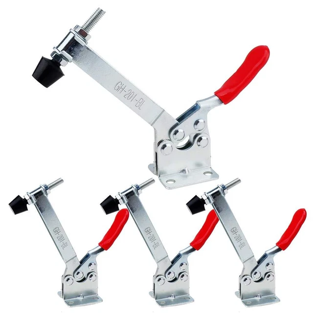 4Pcs Hand Tool Toggle Clamp | Horizontal Clamp Antislip Quick Release