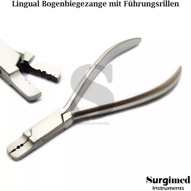 KFO Zangen Kieferorthopädie Bogenbiegezange mit Führungsrillen Zahntechnik Labor