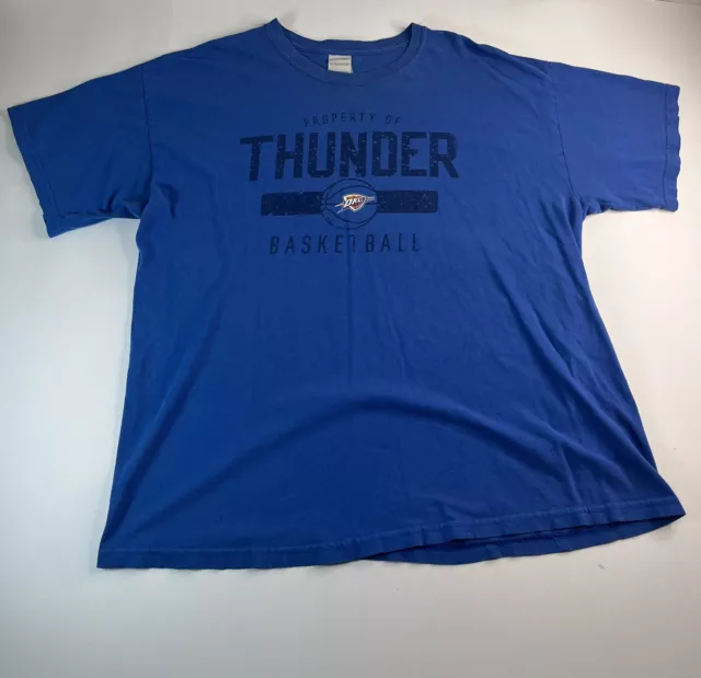 Oklahoma City Thunder NBA Blue ClimaLite Shirt Men's Small XL