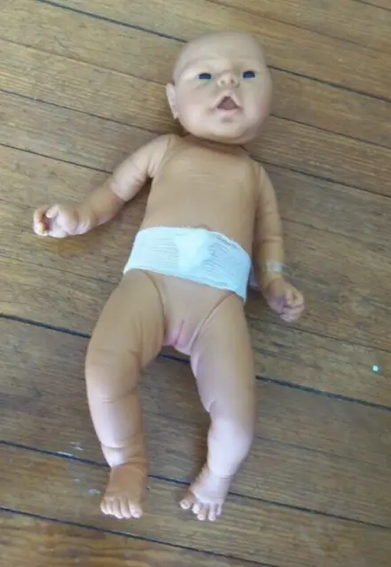 Jesmar Vintage Anatomically Correct Baby Girl Doll Reborn Newborn 18" Realistic