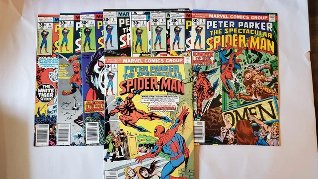 Peter Parker The Spectacular Spider-Man #1, 2, 3, 4, 5, 6, 7, 8 and 9 Marvel 9.0