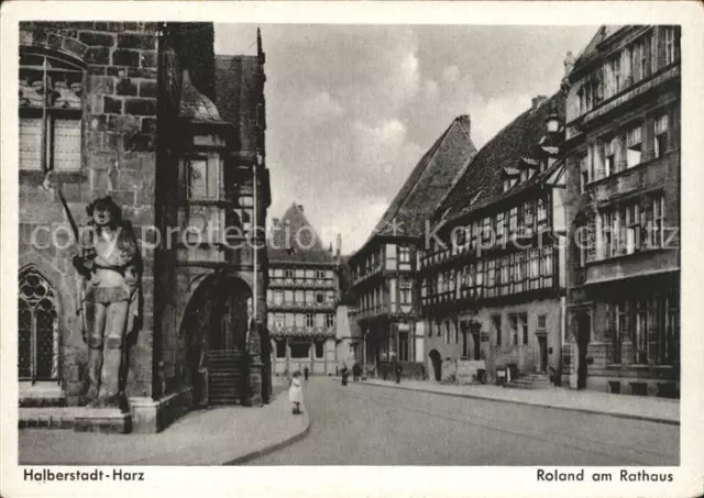 71926436 Halberstadt Roland am Rathaus Halberstadt