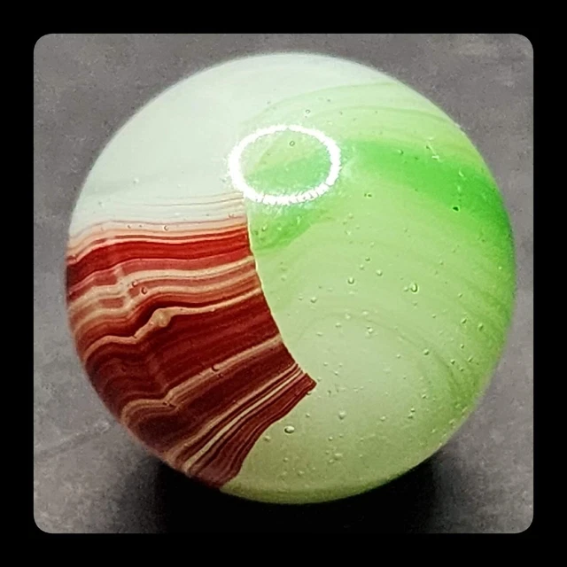~MicsMibs~5/8" Akro Oxblood Patch with Aventurine  MINT