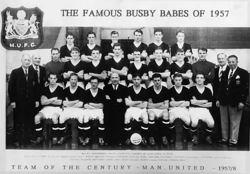 Man Utd Football Team Photo>1957-58 Season