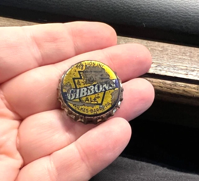 C) Gibbons Ale Pa Tax Keystone Cork Beer Bottle Cap Lion Brg Co Wilkes Barre Pa