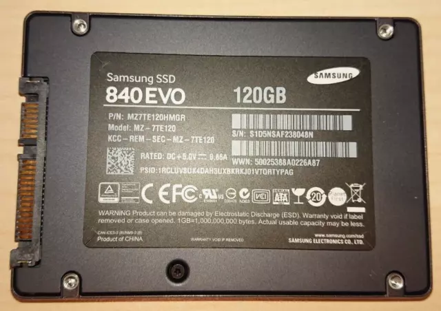Samsung SSD 840 EVO Series MZ-7TD120 120GB, Intern