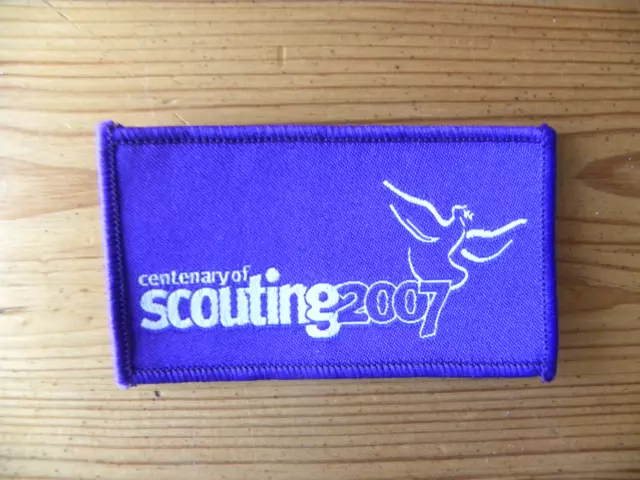 UK Scouting - Centenary of Scouting WSJ 2007 Purple Uniform Badge