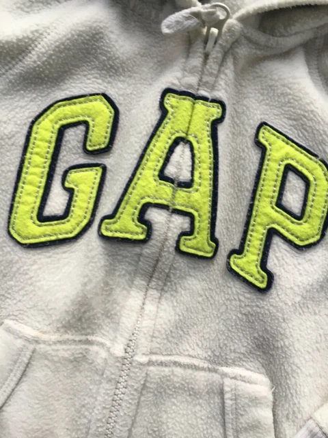 PACCHETTO ABBIGLIAMENTO RAGAZZE ETÀ 6-7 ANNI GAP Felpa con cappuccio Top Leggings Grigio a righe a scacchi 3