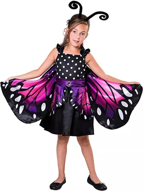 My Other Me Costume da Farfalla Bambina 10-12 anni Vestito Carnevale Ragazza