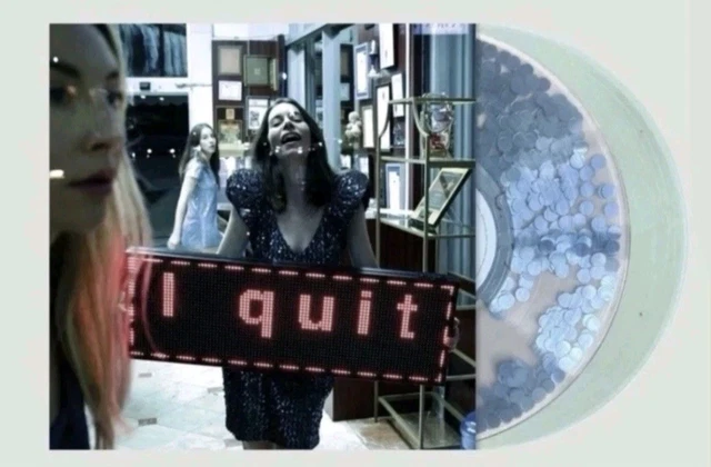 HAIM I QUIT 2lp Bad World Teal Glitter sequin Filled Gatefold