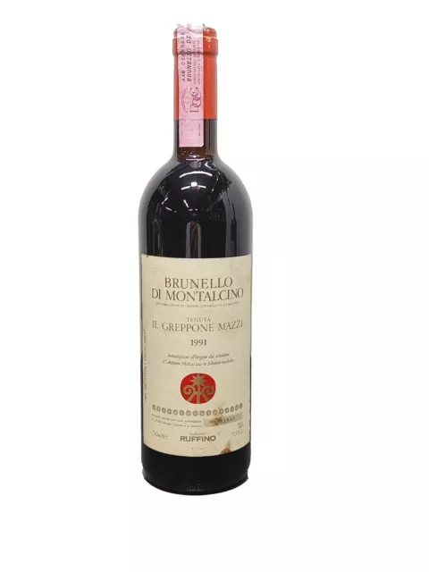 Vino 1991 Brunello di Montalcino Il Greppone Mazzi  Ruffino- Bot. 0,75